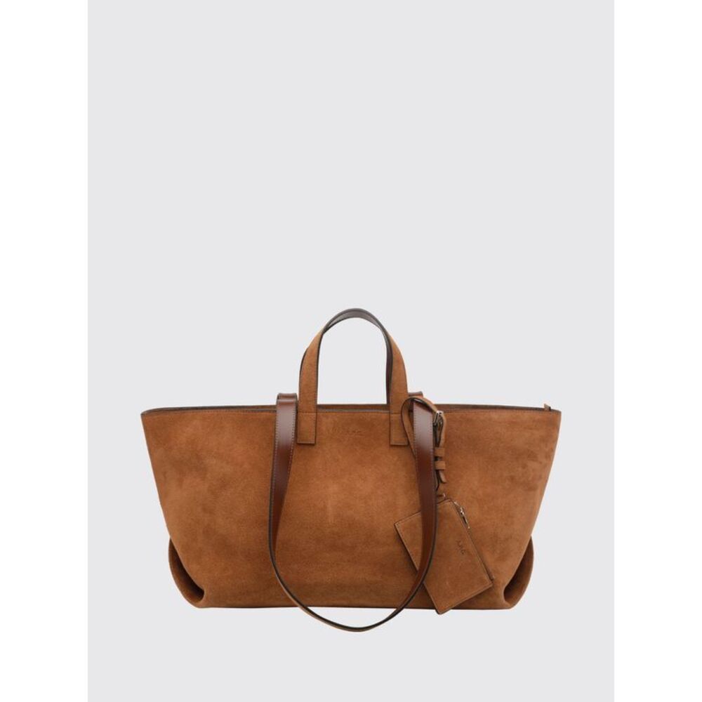 A.P.C. Women Le Drummer Large Suede Tote Bag A.P.C. With Four Handles